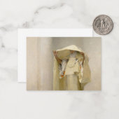 Rook van Ambergris, 1880, van John Singer Sargent Notitiekaartje (Voorkant / Achterkant in situ)