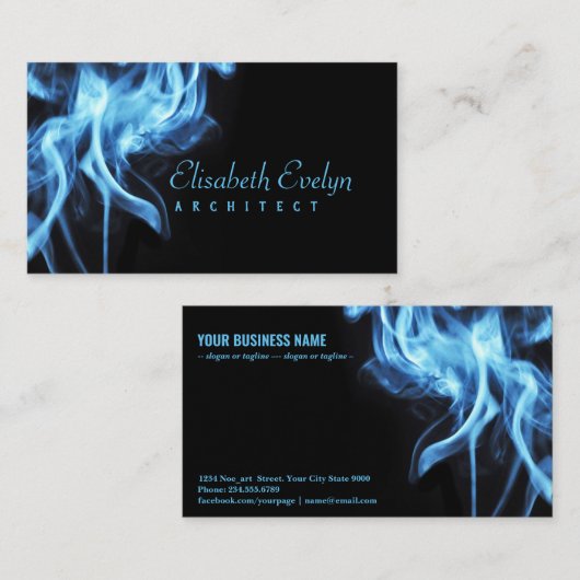 Rook van aromatische stoffen visitekaartje (Voorkant / Achterkant)