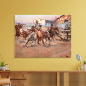 Rook van een "45" canvas afdruk (Insitu (Woonkamer))