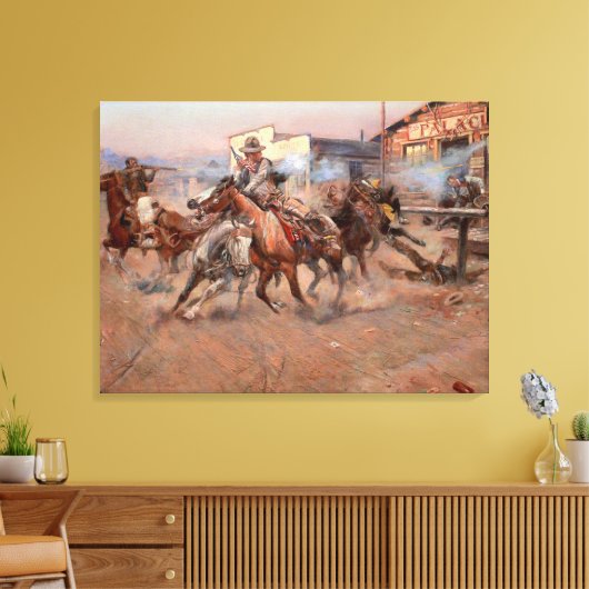 Rook van een "45" canvas afdruk (Insitu (Woonkamer))