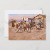 Rook van een. 45 door Charles Marion Russell Bedankkaart (Voorkant)