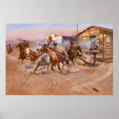 Rook van een. 45 door Charles Marion Russell Poster (Voorkant)