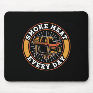 Rook vlees elke dag grillen barbecue BBQ Muismat