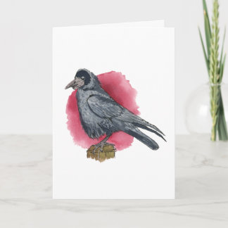 Rook Vogel Wenskaart Feestdagen Kaart