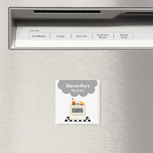 Rook & Vuur Retro Kachel Keukenmagneet Magneet (Insitu (Vaatwasser))