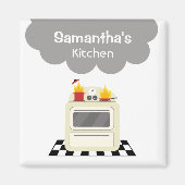 Rook & Vuur Retro Kachel Keukenmagneet Magneet (Voorkant)