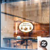 Rook Winkel geïmporteerde Premium Cigars Voorzijde Raamsticker (Cafe Raam)