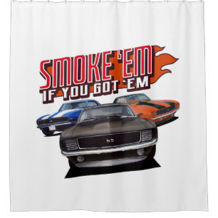 Rook ze als je een klassieke auto hebt douchegordijn