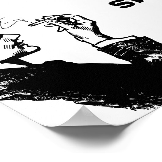 Rook ze als je ze hebt poster (Hoek)