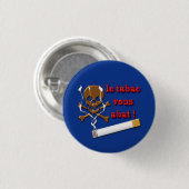 Rookbadge Ronde Button 3,2 Cm (Voorkant /achterkant)