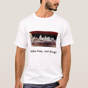 Rookbanden, geen drugs. (lichte kleding) t-shirt