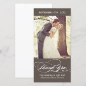 Rookbedankfotokaart (4x8) bedankkaart (Voorkant / Achterkant)