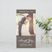 Rookbedankfotokaart (4x8) bedankkaart (Staand voorkant)