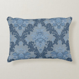 Rookblauw Leisteen Zachte Poederblauw Elegant Dama Accent Kussen