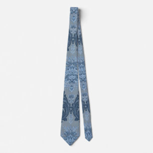 Rookblauw Leisteen Zachte Poederblauw Elegant Dama Stropdas