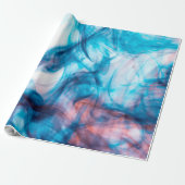 Rookblauwe kleur cadeaupapier (Uitgerold)