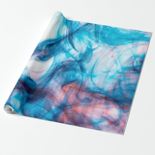 Rookblauwe kleur cadeaupapier (Uitgerold)