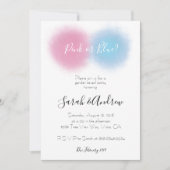 Rookbom Gender Onthullen Partij Rookbom Baby Kaart (Voorkant)