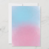 Rookbom Gender Onthullen Partij Rookbom Baby Kaart (Achterkant)