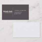 Rookbruine achtergrond met scheidingslijn visitekaartje (Voorkant / Achterkant)
