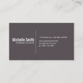 Rookbruine achtergrond met scheidingslijn visitekaartje (Voorkant)