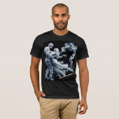 Rookdansen Silhouet Koppel T-Shirt (Voorkant volledig)