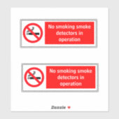 Rookdetectoren in bedrijf Sticker (Vel)