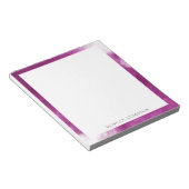 rookeffect hete roze trendy monogram notitieblok (Schuin)