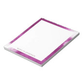 rookeffect hete roze trendy monogram notitieblok (Linkerzijde)