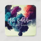 Rookeffect Modern Vierkant visitekaartje (Voorkant)