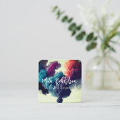 Rookeffect Modern Vierkant visitekaartje (Staand voorkant)