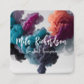 Rookeffect Modern Vierkant visitekaartje (Voorkant)