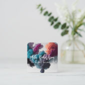 Rookeffect Modern Vierkant visitekaartje (Staand voorkant)