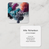 Rookeffect Modern Vierkant visitekaartje (Voorkant / Achterkant)