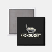Rookexpert - Grappige Pitmaster Bbq Roker Grillen Magneet (Voorkant / Achterkant)