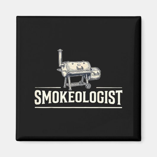 Rookexpert - Grappige Pitmaster Bbq Roker Grillen Magneet (Voorkant)