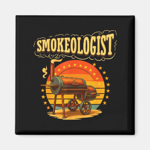 Rookexpert-pitmaster BBQ-roker grillen vintage Magneet