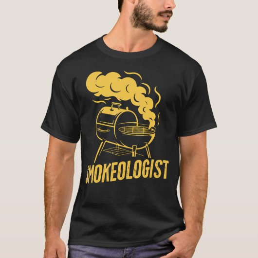 Rookexpert Vleesroker BBQ Pit Grill Vader T-shirt (Voorkant)
