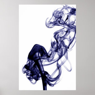 Rookfotografie - Blauw Poster