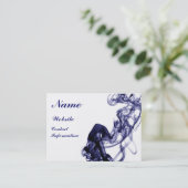 Rookfotografie - Blauw Visitekaartje (Staand voorkant)