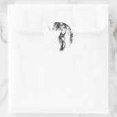 Rookfotografie - Zwarte Sticker (Tas)