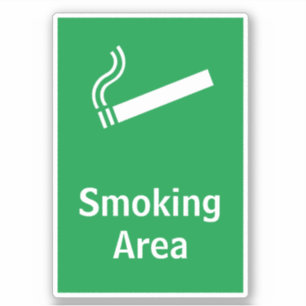 Rookgebied Portret Sticker