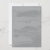 Rookgrijze Waterverf Dip Weddenschap Kaart (Achterkant)