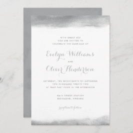 Rookgrijze Waterverf Dip Weddenschap Kaart