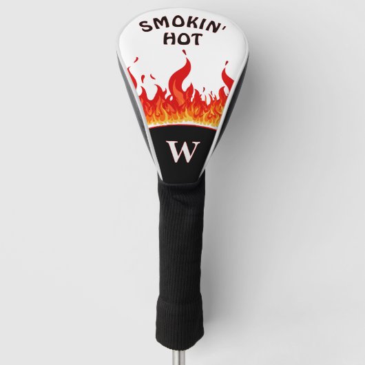 Rookhete vlammen golfheadcover (Voorkant)