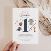 Rookie 1e verjaardag - 1 uitnodiging