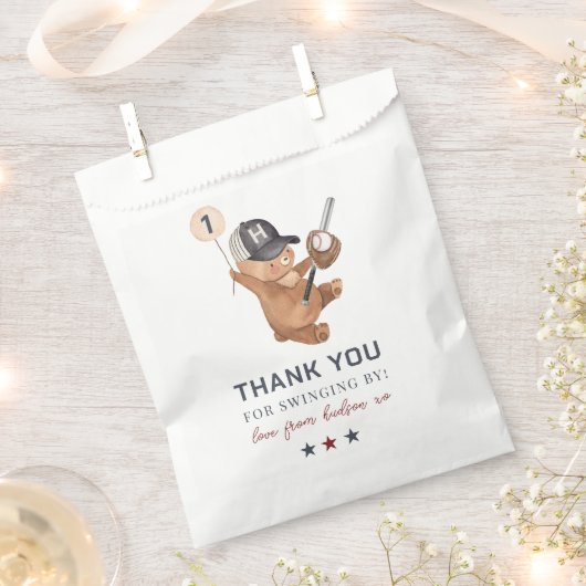 Rookie 1e Verjaardag Beer - Dank u Bedankzakje (Geknipt)