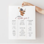 Rookie 1e Verjaardag Beer - Milestone Poster