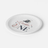 Rookie 1e verjaardag - Eén Papieren Bordje (Gekanteld)