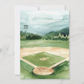 Rookie 1e verjaardag | Honkbal Verjaardag Kaart (Achterkant)